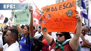 Sindicatos piden reducción de la jornada laboral en Brasil en actos sin Lula