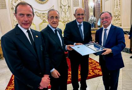Florentino Pérez traslada a Ceuta el apoyo del Real Madrid y pide recuperar la normalidad
