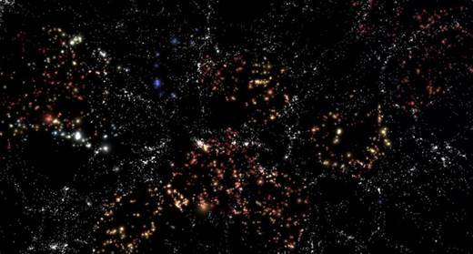 Observan que las galaxias en vacíos cósmicos forman estrellas durante más tiempo