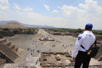 México afirma que no redujo presupuesto a seguridad en zona arqueológica de Teotihuacán