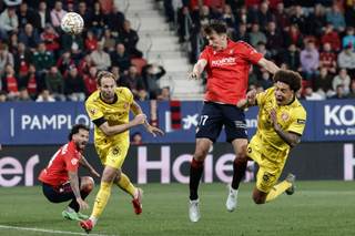 1-0. Budimir premia el asedio del Osasuna y tumba al Girona