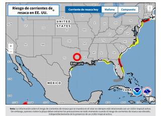 La tormenta tropical Edouard se degrada pero mantiene avisos por inundaciones en Texas