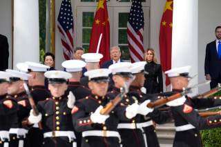 Cazas, marines y la canción 'Yankee doodle', en la recepción a Xi en la Casa Blanca