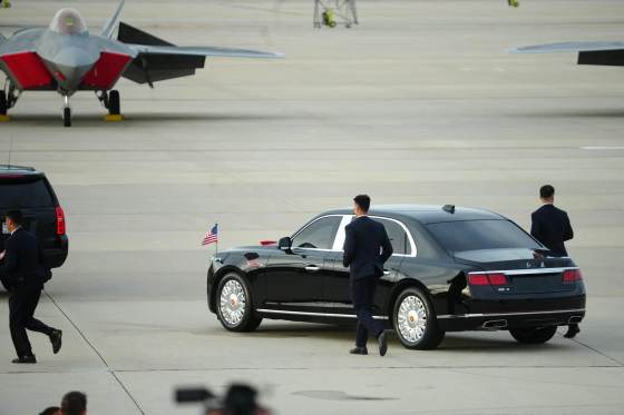 Duelo de limusinas en Washington: 'la Bestia' de Trump contra 'la Bandera Roja' de Xi