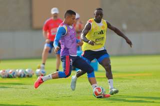 Colombia entrena sin sus titulares tras la victoria ante Congo
