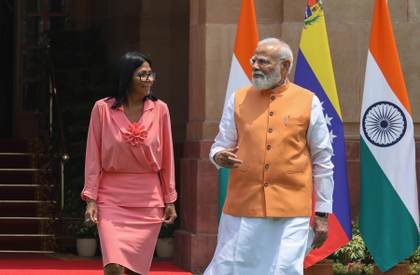 Delcy Rodríguez se reúne con Modi en pleno repunte de las ventas petroleras a la India