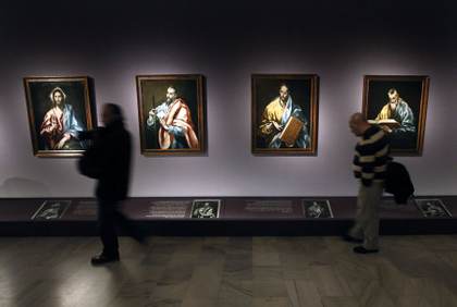 La IA sugiere que el Greco podría ser el único autor de 'El bautismo de Cristo'