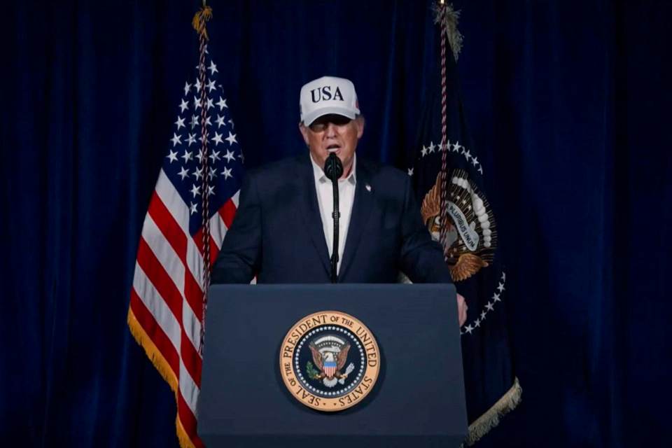 Trump amenaza a Irán con una "fuerza nunca vista" si cumple su promesa de ofensiva