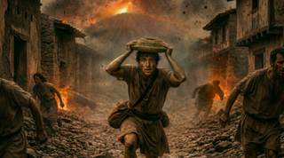 Pompeya reconstruye con inteligencia artificial la huida de una víctima del Vesubio