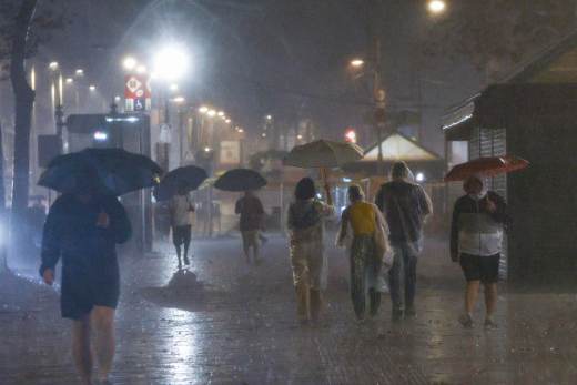 El temporal deja más de 100 litros por m2 en Barcelona y L'Hospitalet de Llobregat