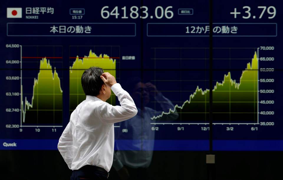 El Nikkei crece un 5,41 % en la media sesión y se acerca a la barrera de los 70.000 puntos