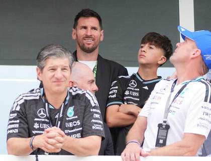 Messi asiste al GP de Miami