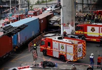 Otros dos empleados ferroviarios tailandeses dan positivo en drogas tras mortal accidente