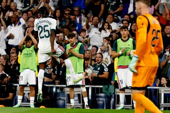 1-0. Diomande da tres puntos al Real Madrid y Vinícius es expulsado
