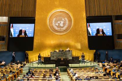 Abás advierte ante la ONU de que Israel amenaza "la existencia" del pueblo palestino