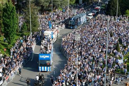 Unas 100.000 personas participaron en las celebraciones de la Copa en San Sebastián