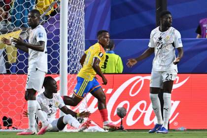 1-0. Un gol de Jhon Arias guía a Colombia a los octavos de final y despide a Ghana