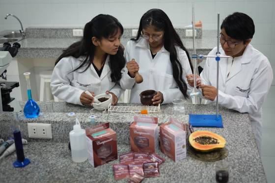 Estudiantes bolivianas avanzan en anticonceptivo masculino reversible a partir de papaya