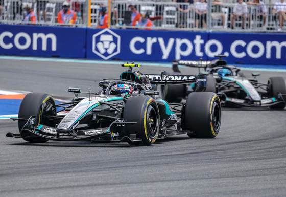 Formación de salida del Gran Premio de Miami de F1