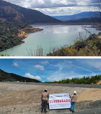 Autoridades mexicanas ordenan cierre temporal de depósito minero por derrame en un río