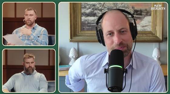 El príncipe Guillermo habla de fútbol y de paternidad en el pódcast de Travis Kelce