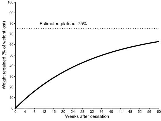 Efecto rebote de Ozempic: un año después, los pacientes recuperan el 60 % del peso perdido