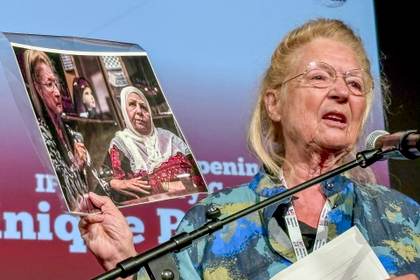 Presidenta saliente del FIP denuncia el "genocidio" en Gaza y el asesinato de periodistas