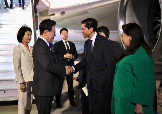 El presidente surcoreano llega a México para reunirse mañana con Sheinbaum