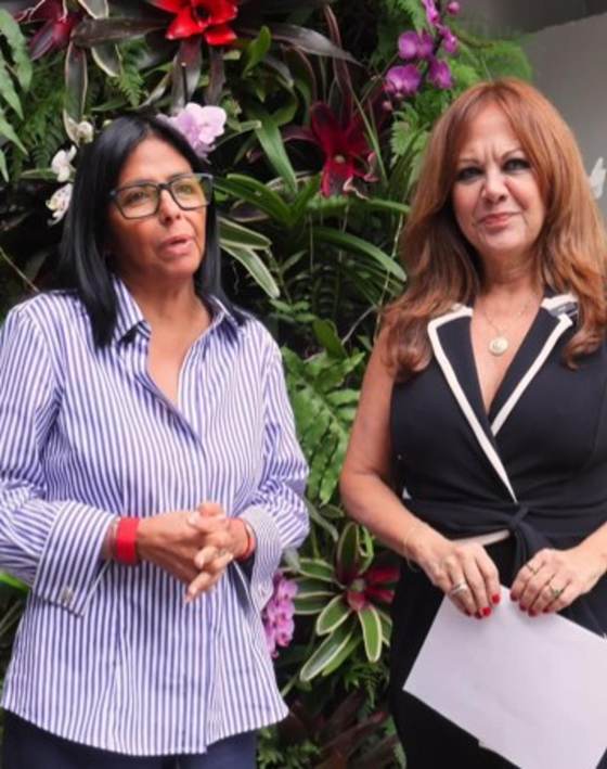 Delcy Rodríguez revisa con Defensoría del Pueblo proyectos en materia de derechos humanos