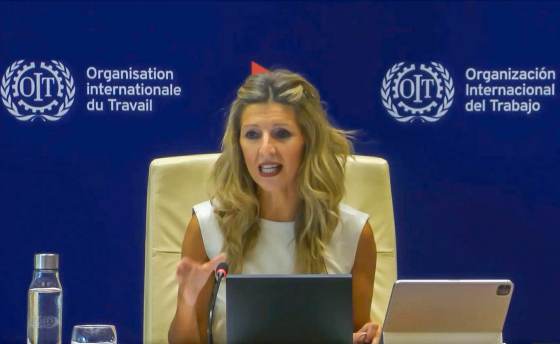 Yolanda Díaz se presenta ante la OIT como la candidata capaz de salvar esta institución