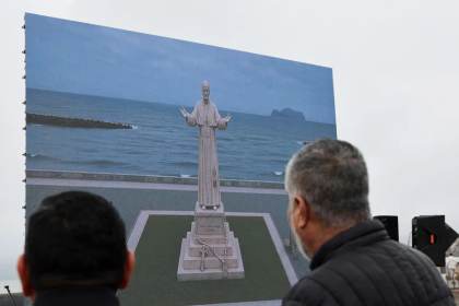 El papa León XIV tendrá en Perú estatua de 14 metros de altura, la más grande en su honor