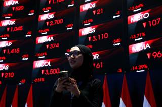 Bolsa de Indonesia se desploma un 8 % en la apertura, ante el riesgo de exclusión de MSCI