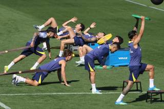 El Atlético se concentra con toda la primera plantilla más Esquivel, Boñar y Julio Díaz