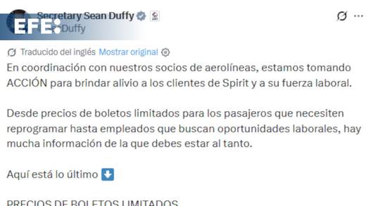Administración Trump y aerolíneas acuerdan plan de ayuda para clientes y empleados Spirit