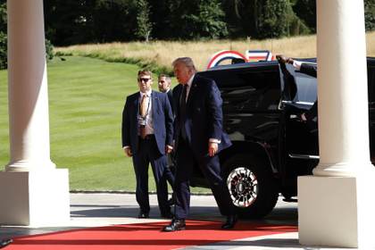 Macron se salta el programa previsto y no recibe a Trump en persona a su llegada al G7