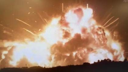 Un cohete de Blue Origin explota en Florida durante una prueba previa a su lanzamiento