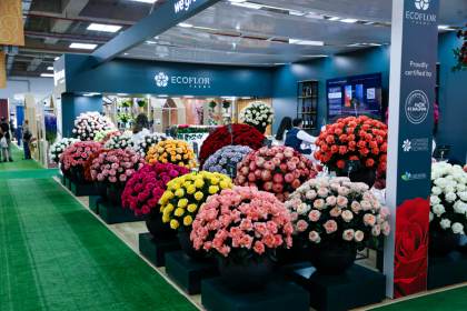 Ecuador exhibe su producción de flores ante 2.500 visitantes en la mayor feria del país