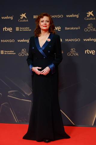 Una elegantísima Susan Sarandon, reina de la alfombra roja de los Goya