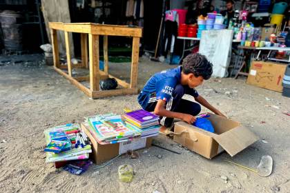 Gaza arranca un nuevo curso en guerra: "No aprendo nada, llevo tres años sin estudiar"